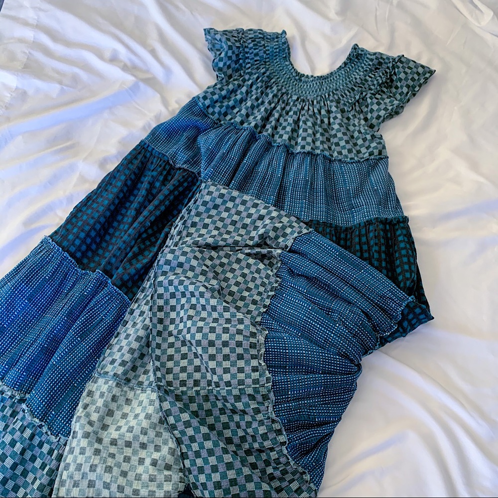 Free People Something Real Plaid Off Shoulder